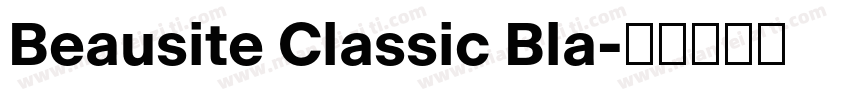 Beausite Classic Bla字体转换